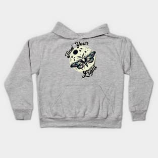 Moth - Find Your Light Kids Hoodie